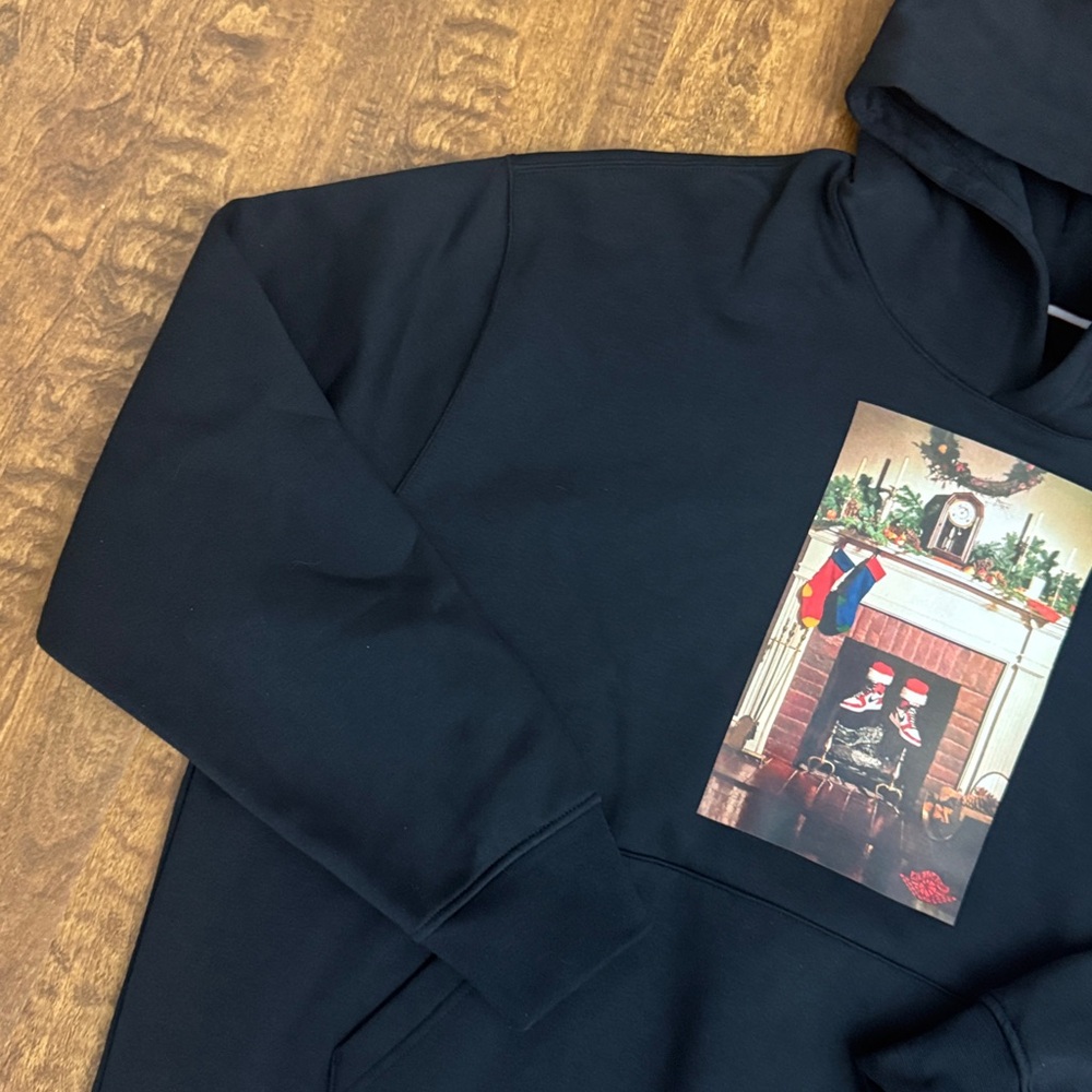 Jordan Multi Sport Chimney Black Graphic Hoodie Size XL - Picture 5 of 17